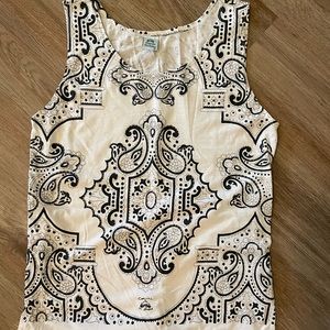 White And Black Lightweight Tank Top